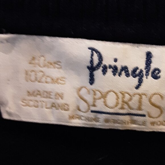 Pringle Made in Scotland Men's Argyle Sweater Blue Red White Size XXL - Picture 10 of 13